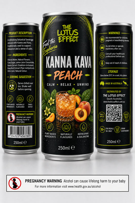 Kanna Kava - Peach Iced Tea - 4 Pack